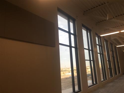 Windows in fieldhouse 